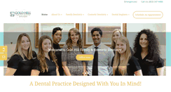 Desktop Screenshot of goldhilldentistry.com