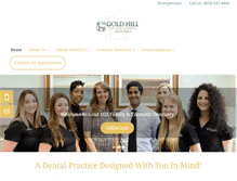 Tablet Screenshot of goldhilldentistry.com